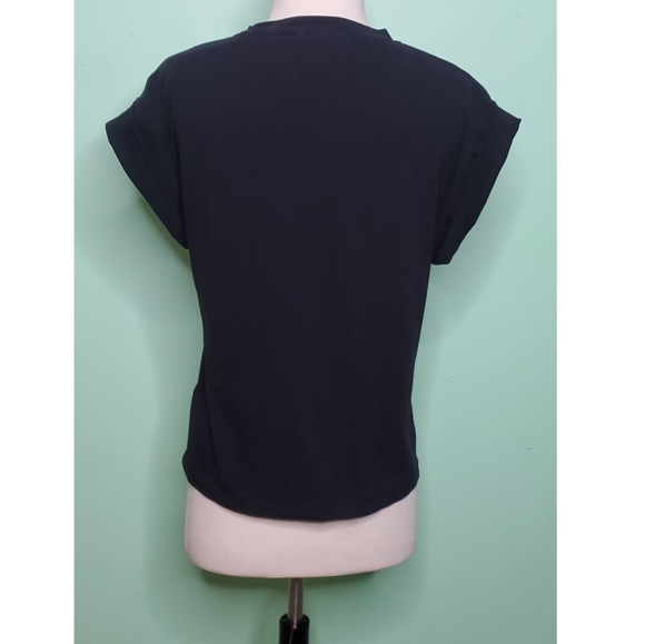 H&M Distressed Black Cap Sleeve Top - Picture 5 of 8
